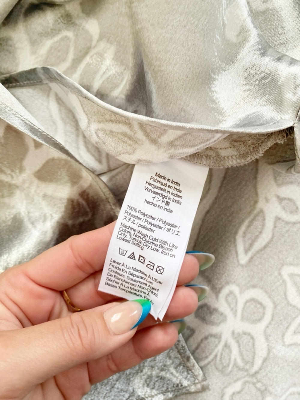 Madewell Metallic Midi Slip Dress in Floral Liquid Metal Silver size 4 - Picture 10 of 13